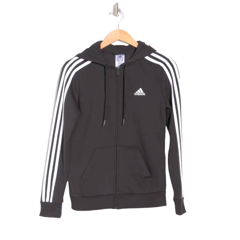 Woman’s Adidas 3 Striped Track Jacket Zip